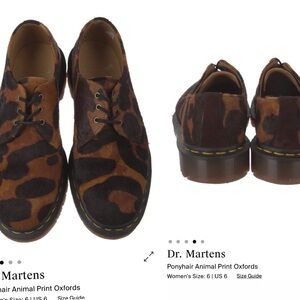 Dr. Martens Brown and Black Ponyhair Oxfords